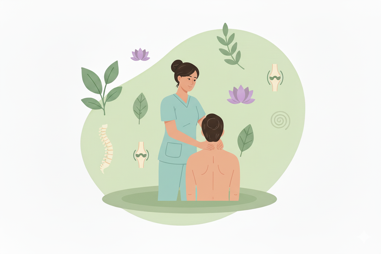 Icône représentant un ostéopathe